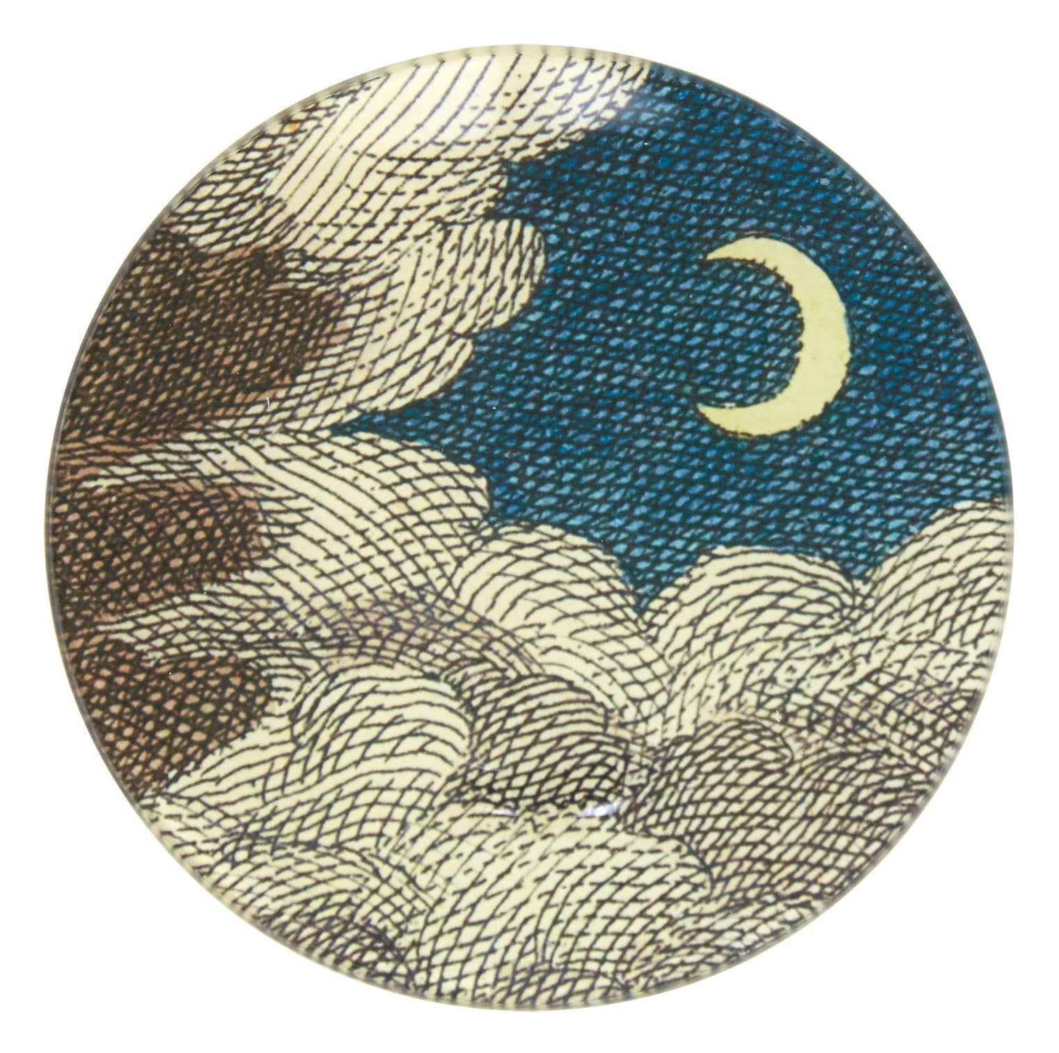 Jayson Home - Clouds and Crescent Moon Plate