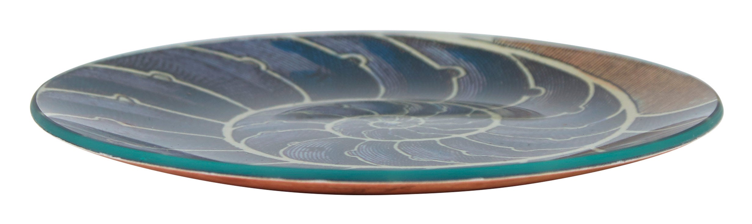 Jayson Home - Blue Nautilus Plate