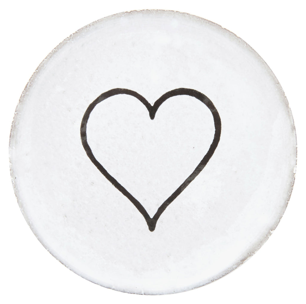 Jayson Home - Astier de Villatte Line Heart Saucer