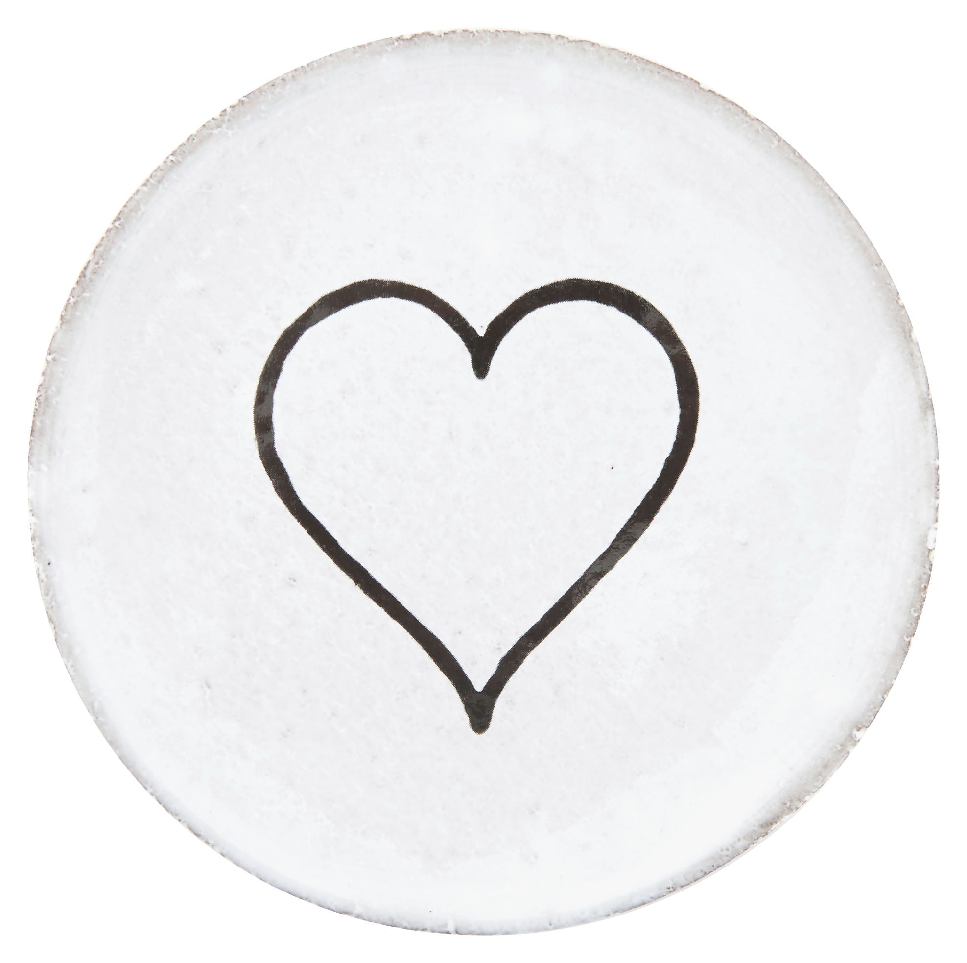Jayson Home - Astier de Villatte Line Heart Saucer