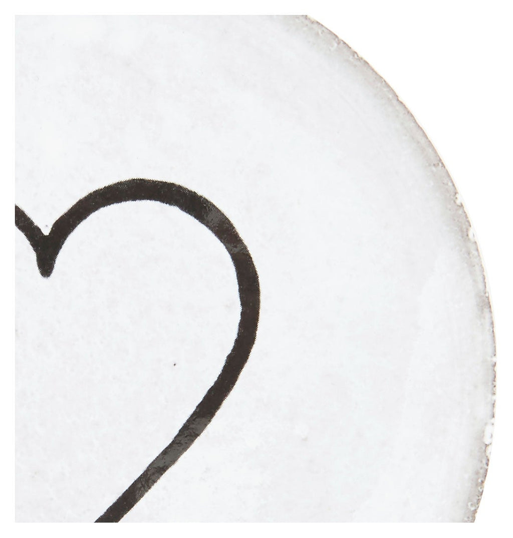 Jayson Home - Astier de Villatte Line Heart Saucer