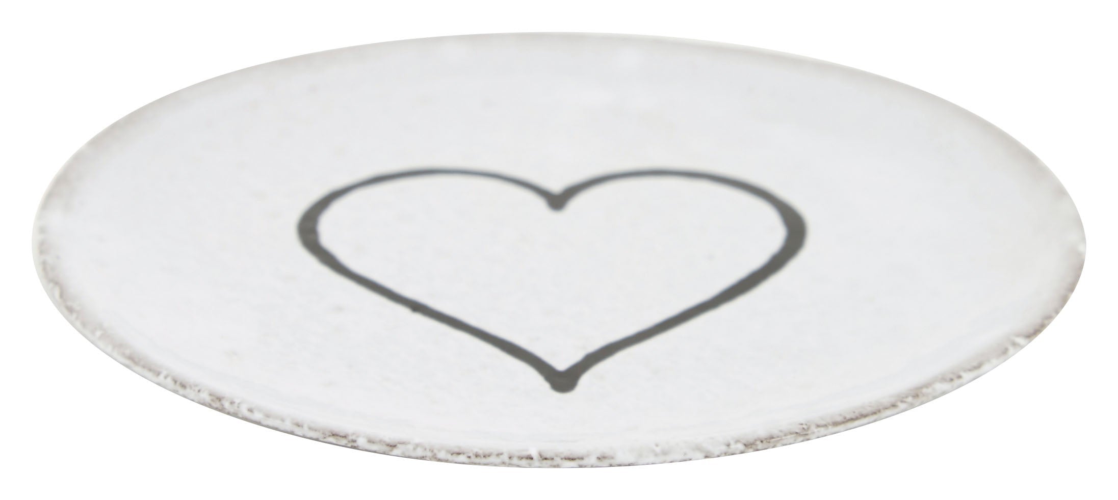 Jayson Home - Astier de Villatte Line Heart Saucer