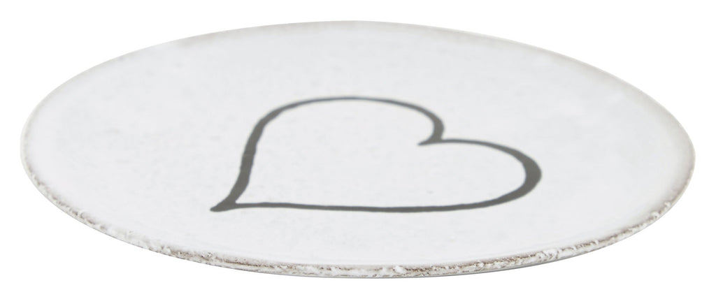 Jayson Home - Astier de Villatte Line Heart Saucer