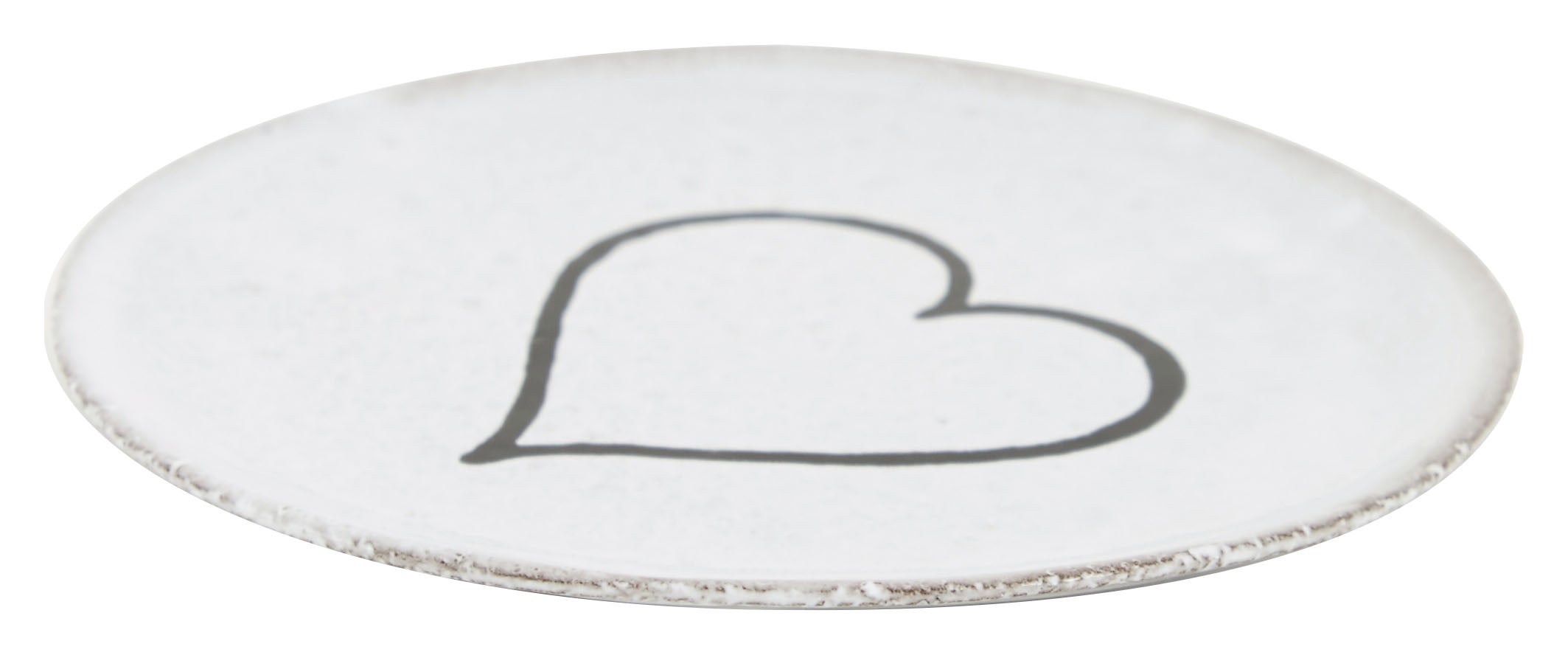 Jayson Home - Astier de Villatte Line Heart Saucer