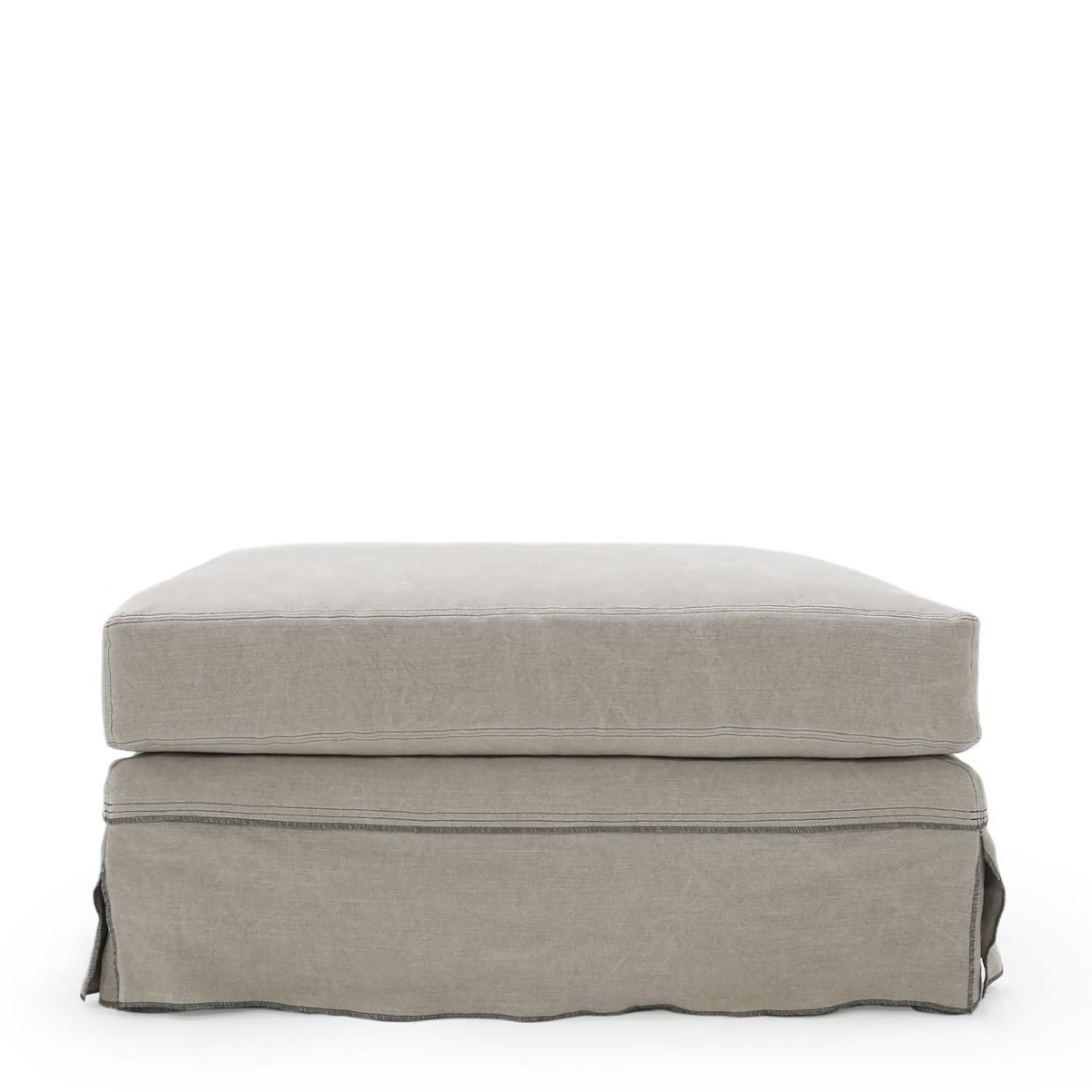 Urban Natural - Camille Slipcovered Ottoman