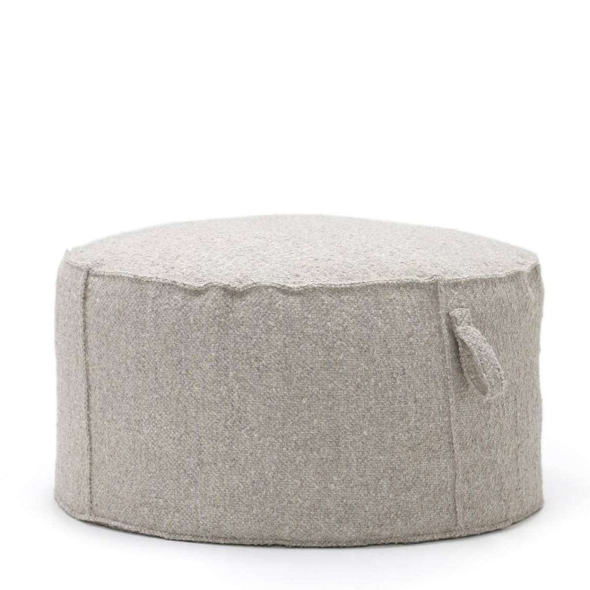 Urban Natural - Maxim Slipcovered Round Pouf