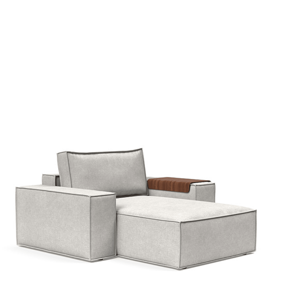 Urban Natural - Newilla Lounger Chair with Wide Arms