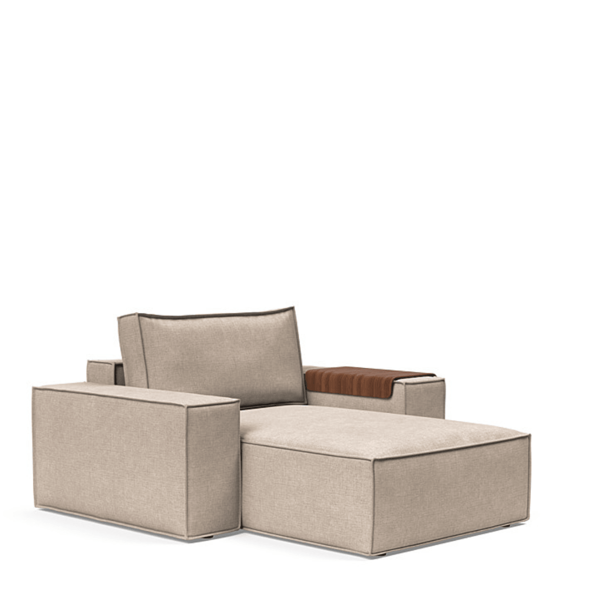 Urban Natural - Newilla Lounger Chair with Wide Arms
