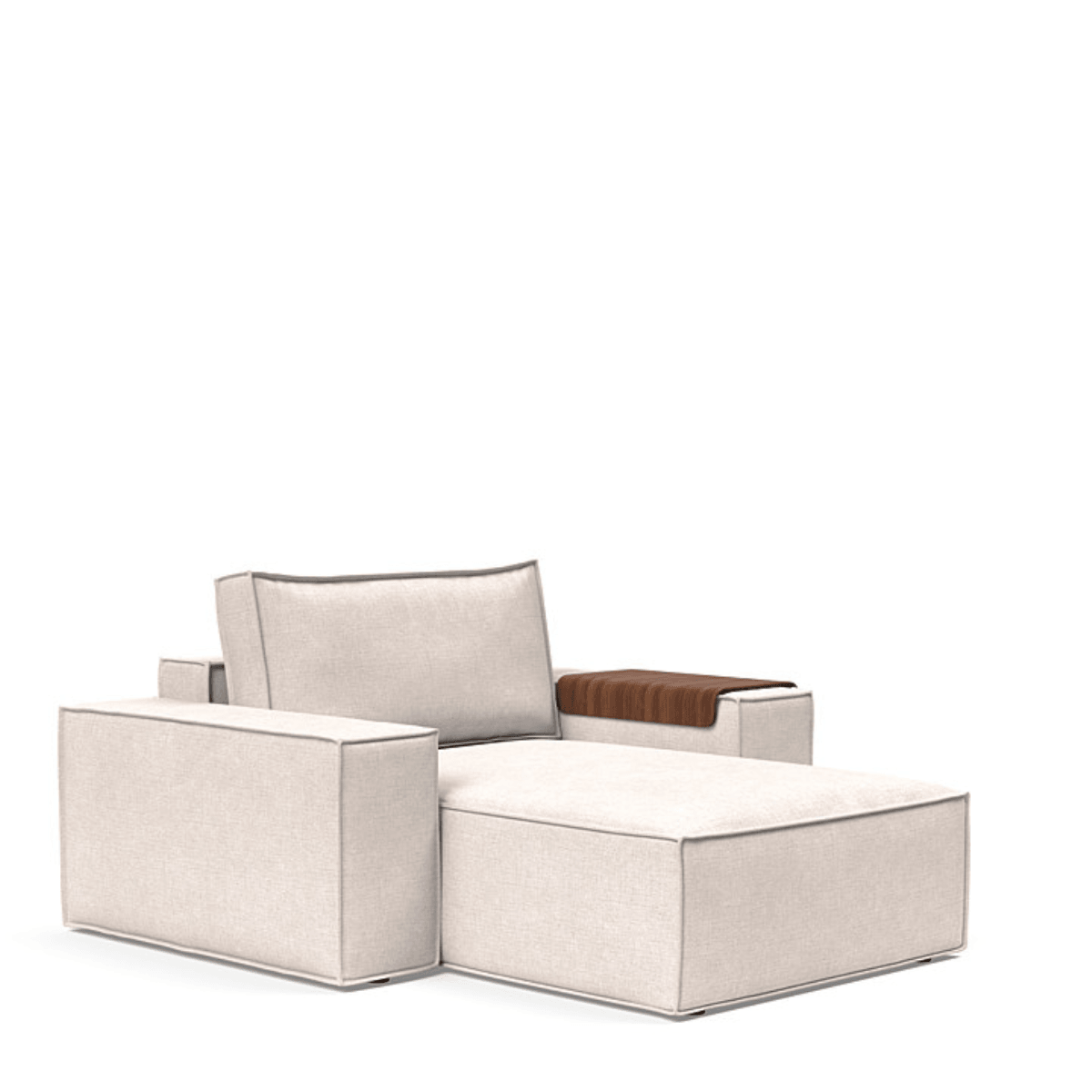 Urban Natural - Newilla Lounger Chair with Wide Arms