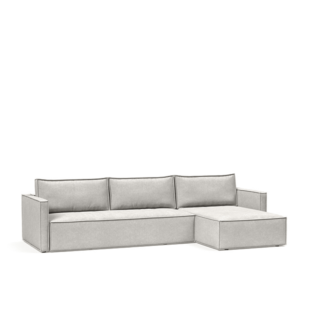 Urban Natural - Newilla Sleeper Sectional with Slim Arms