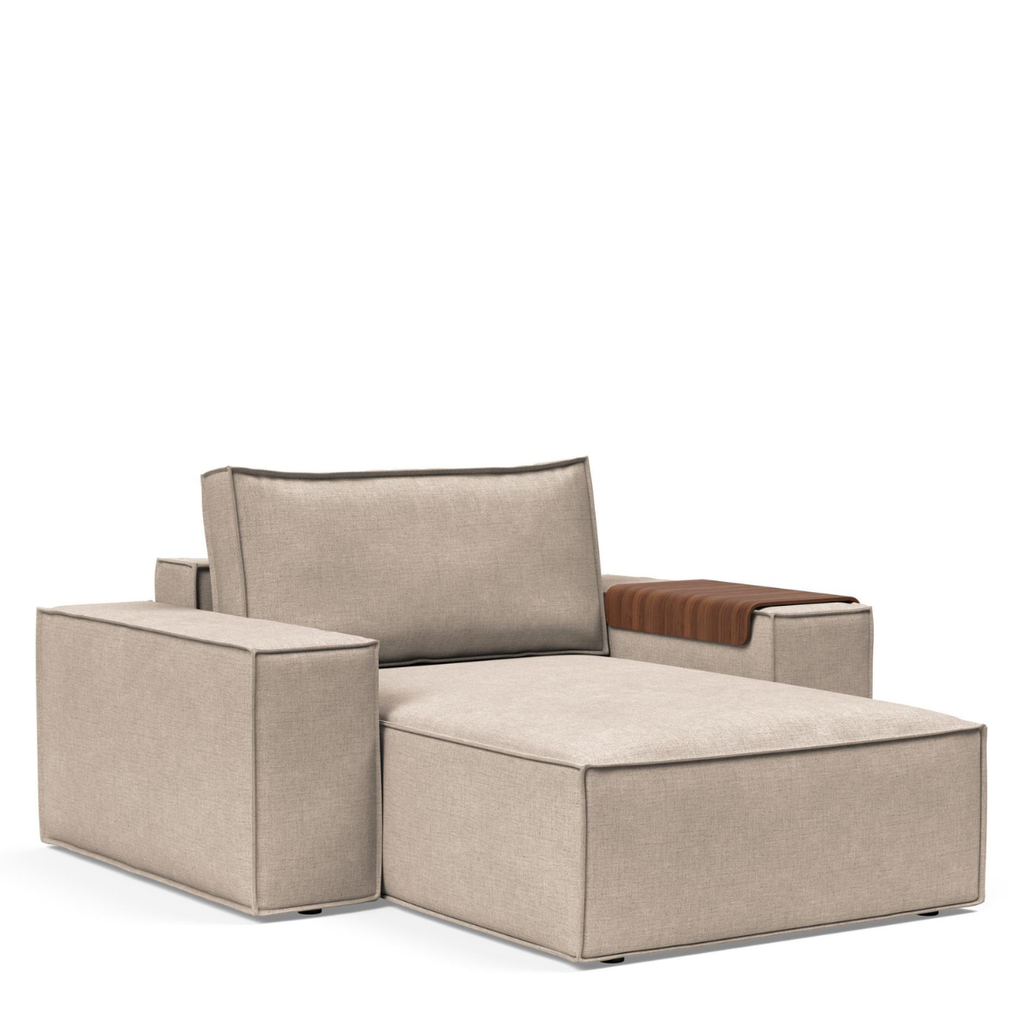 Urban Natural - Newilla Lounger Chair with Wide Arms