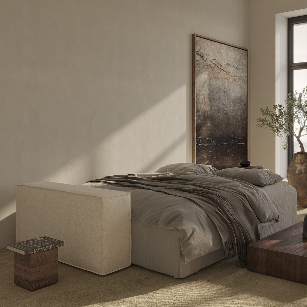 Urban Natural - Newilla Sleeper Sofa with Wide Arms