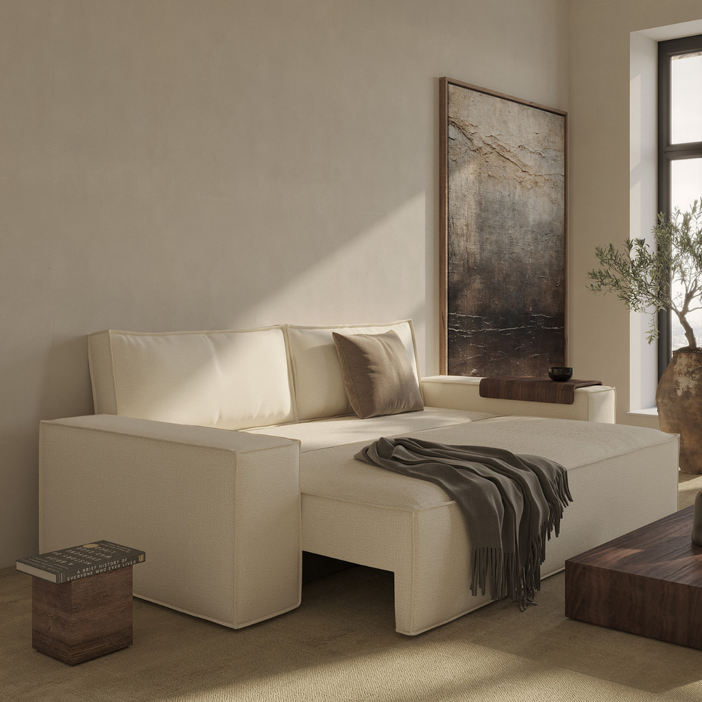 Urban Natural - Newilla Sleeper Sofa with Wide Arms