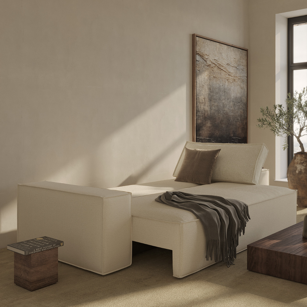 Urban Natural - Newilla Sleeper Sofa with Wide Arms