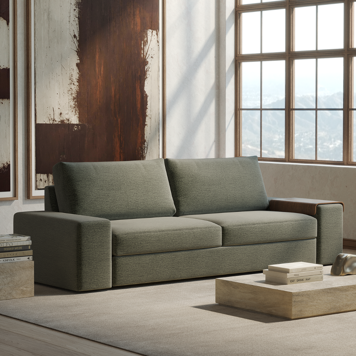 Urban Natural - Vilander Sofa Bed With Wide Arms