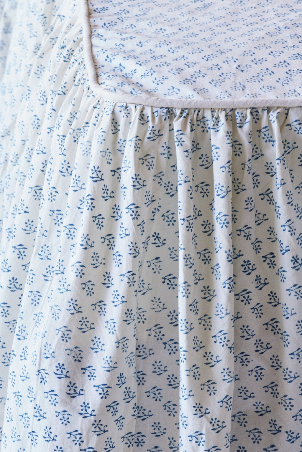 Nicky Kehoe - Fabiola Ruffle Bedspread in Indigo