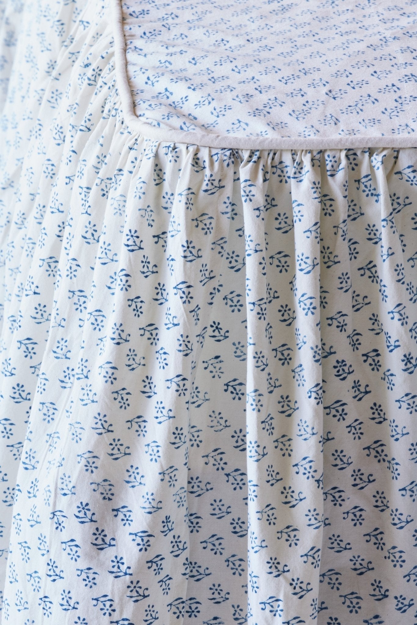 Nicky Kehoe - Fabiola Ruffle Bedspread in Indigo