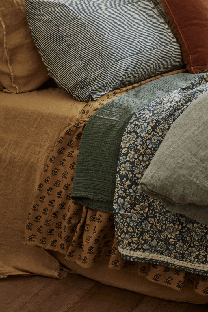 Nicky Kehoe - Yellow Ruffle Bedspread