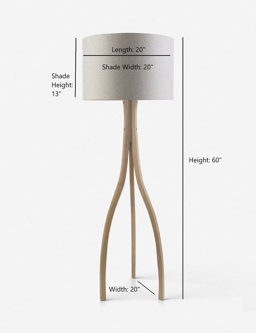 Lulu and Georgia - Lewis Wishbone Floor Lamp