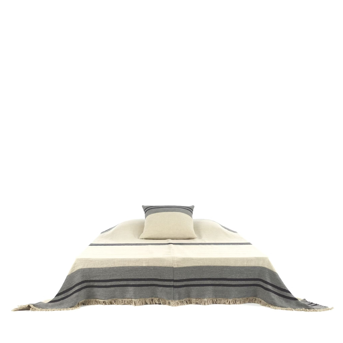 Urban Natural - Black House Stripe Coverlet