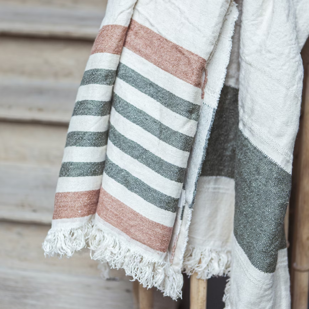 Urban Natural - Fouta Laguna Verde Towel/Throw Blanket