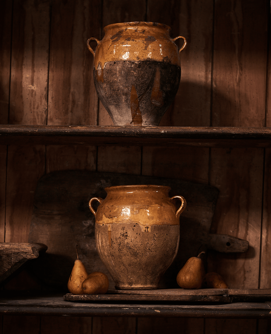 Olive Ateliers - Confit Jar - Yellow Ochre Glaze Assorted