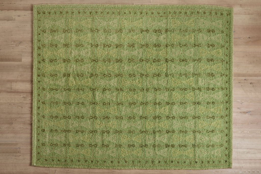 Nicky Kehoe - Light Green Rug, 9'9 x 11'11