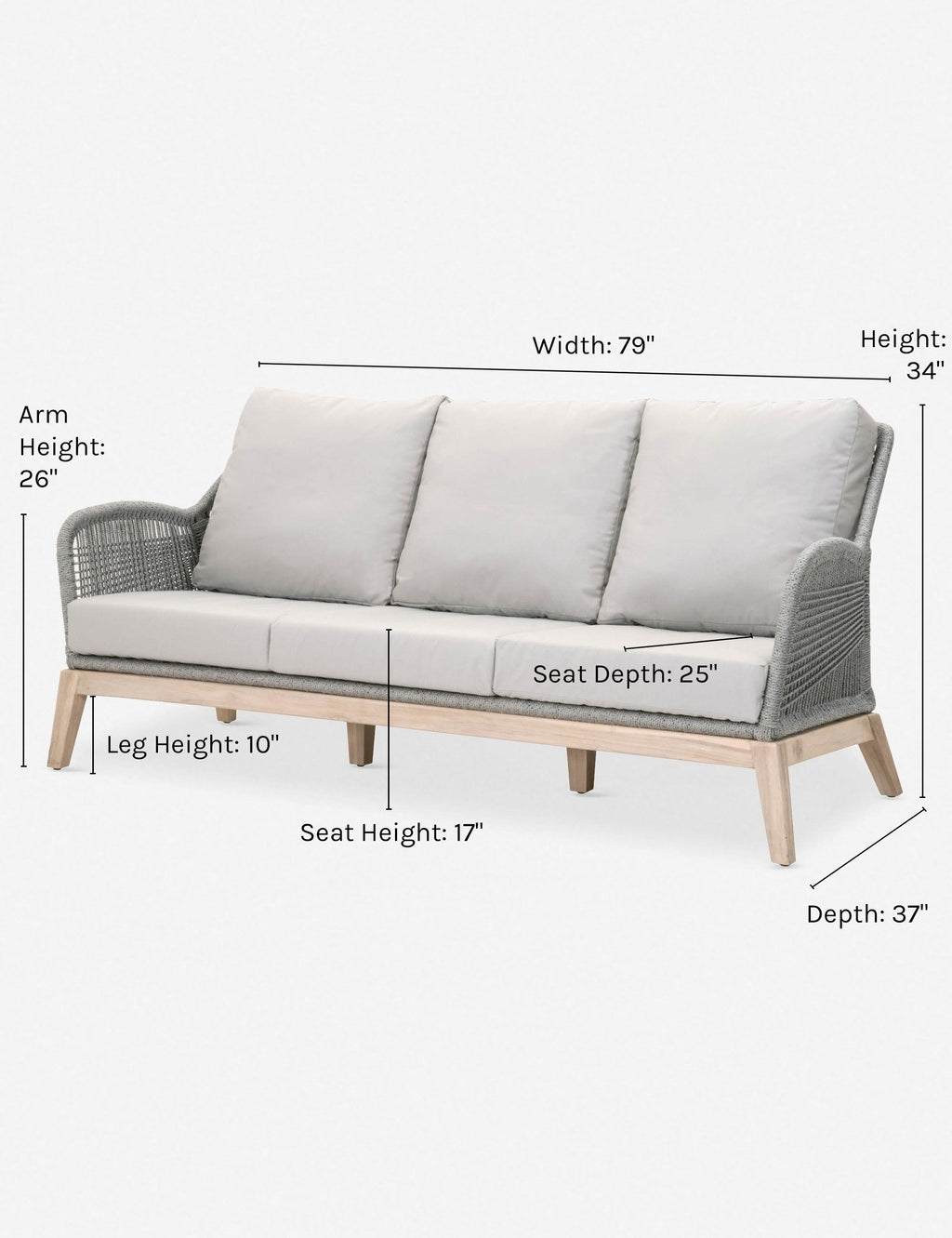 Lulu and Georgia - London Indoor / Outdoor Sofa