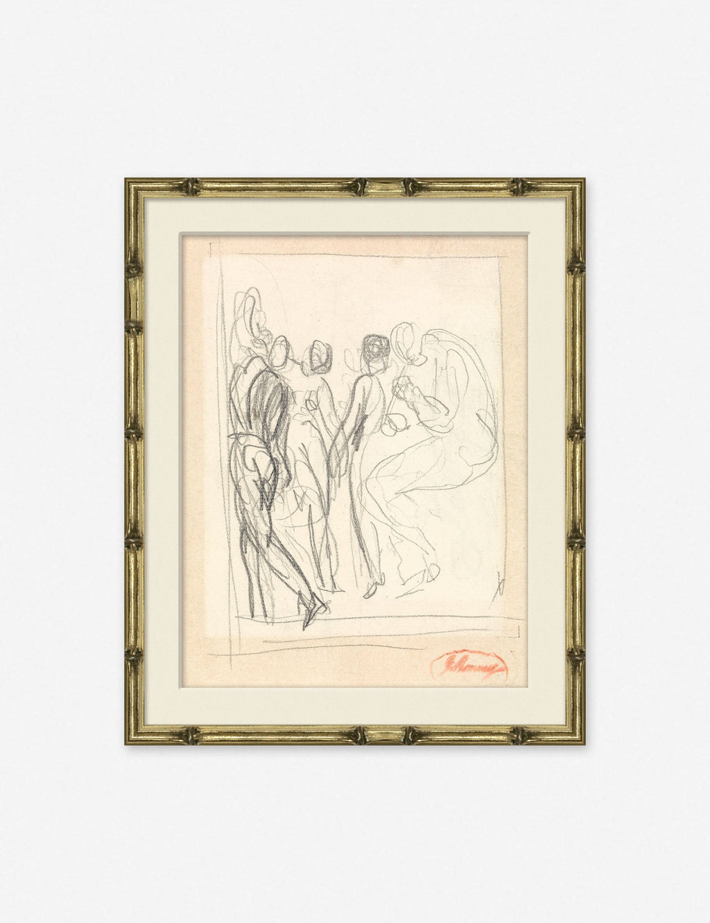 Lulu and Georgia - Figure Sketch Print
