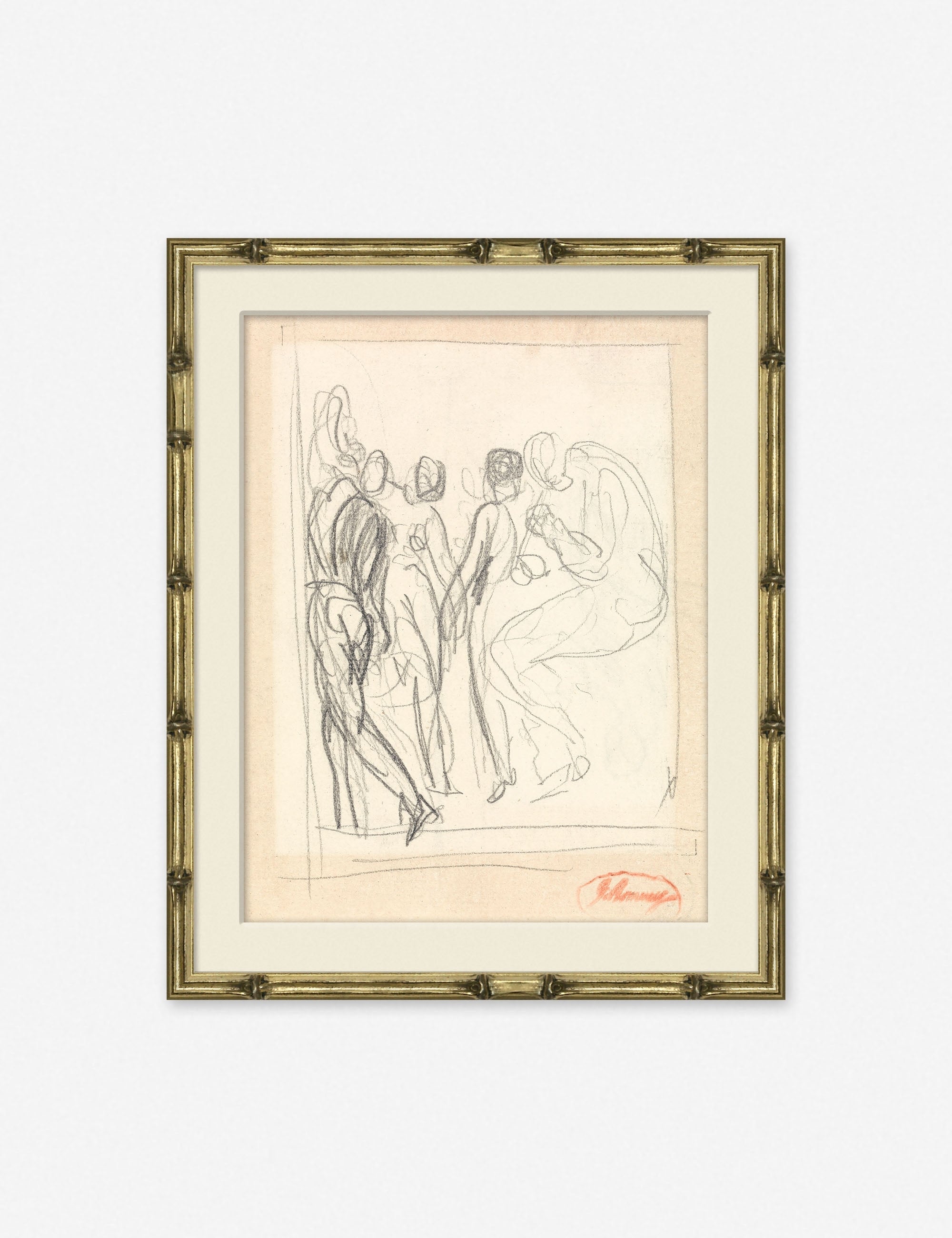 Lulu and Georgia - Figure Sketch Print
