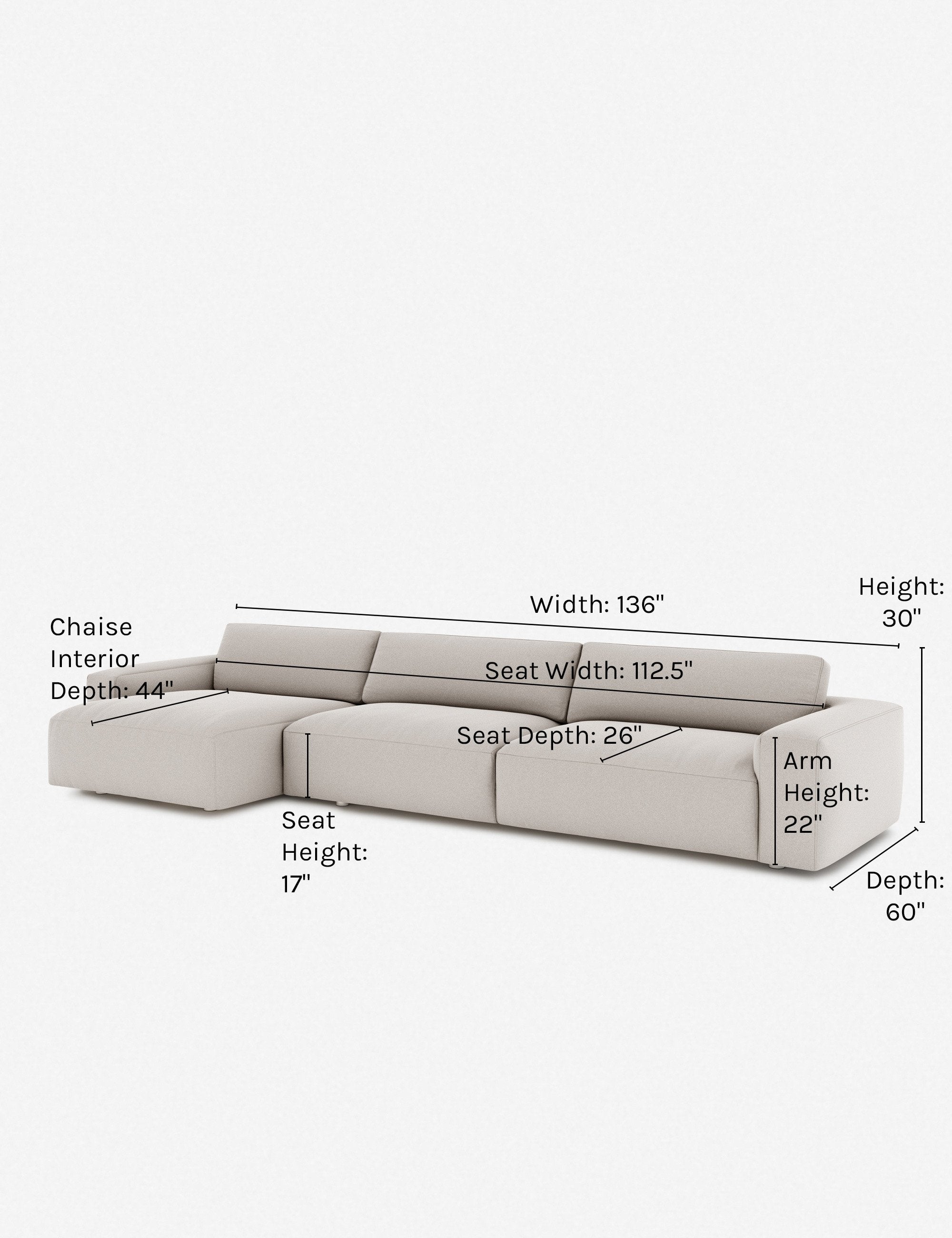 Lulu and Georgia - Mackenzie Sectional Sofa