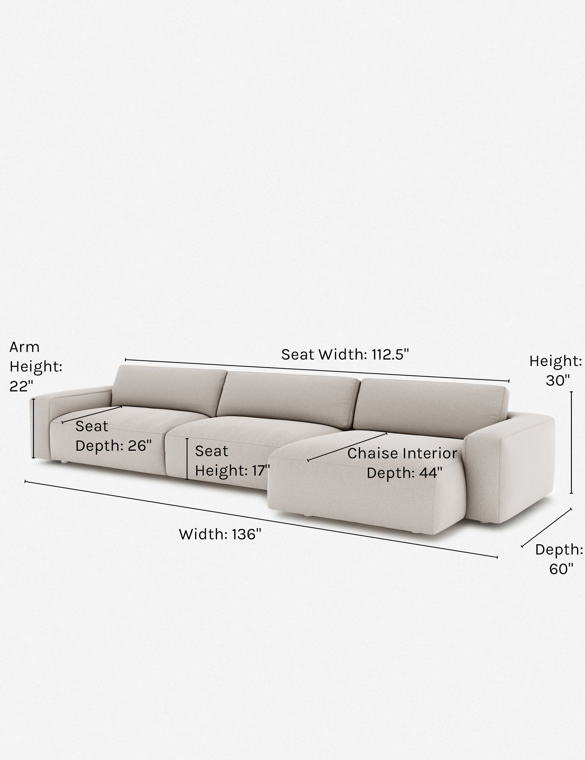 Lulu and Georgia - Mackenzie Sectional Sofa