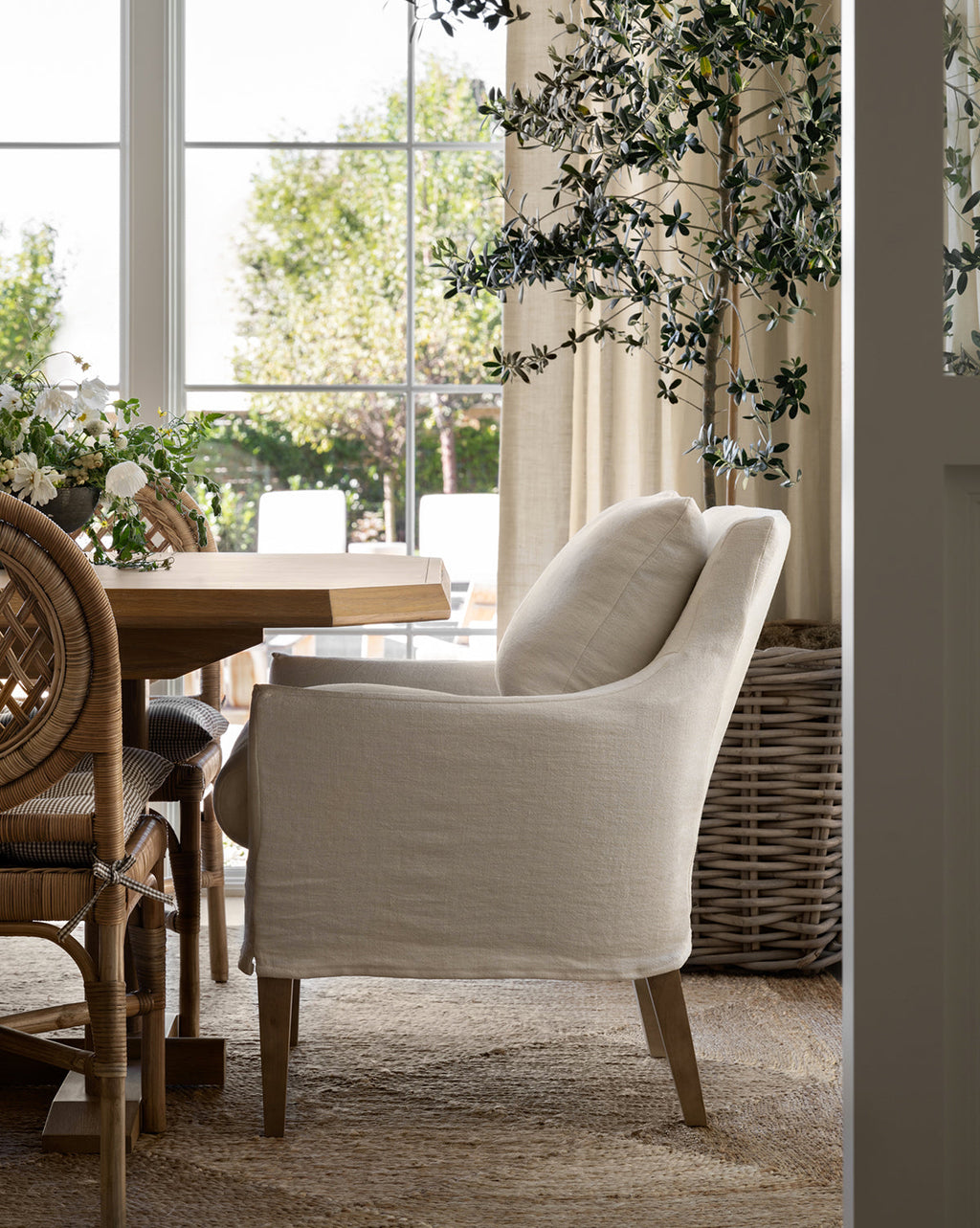 McGee & Co - Sascha Slipcover Dining Chair