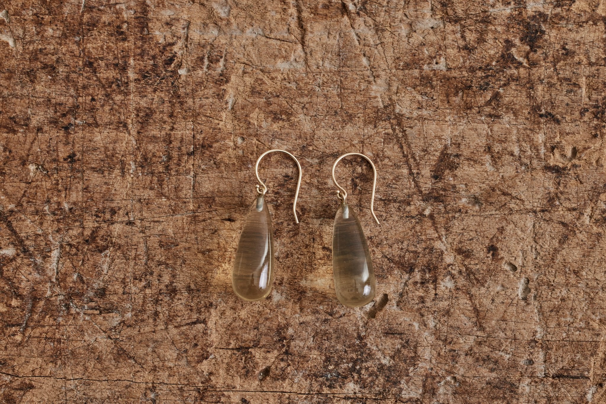 Nicky Kehoe - Handcut Lemon Citrine Drop Earrings