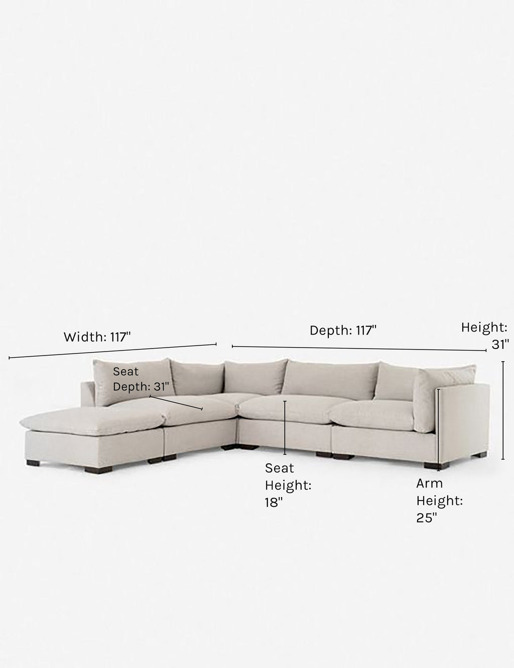 Lulu and Georgia - Mitzi Modular Sectional Sofa