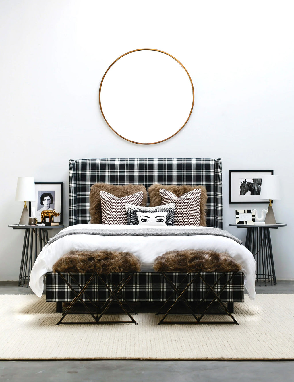 Lulu and Georgia - Mercedes Round Mirror