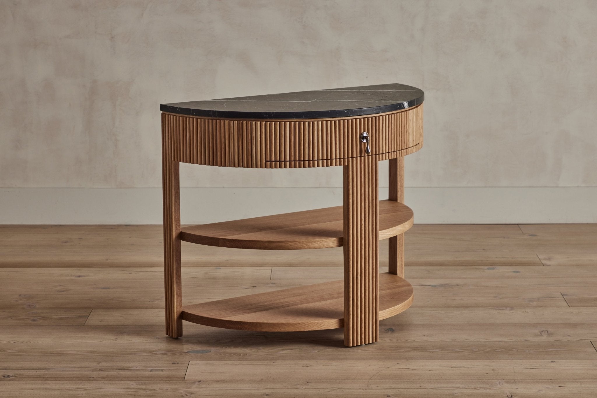 Nicky Kehoe - Demilune Side Table, Marble Top