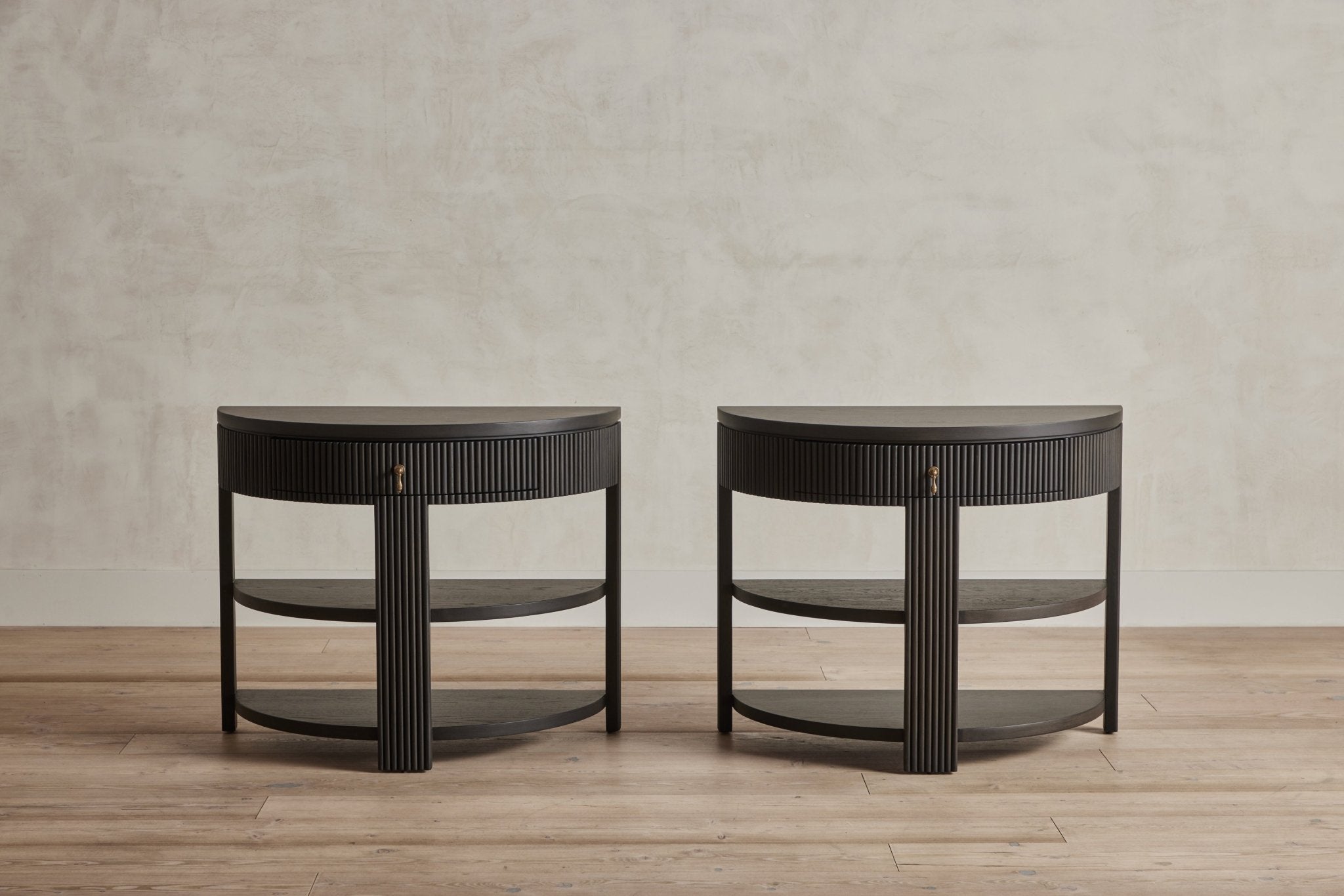 Nicky Kehoe - Demilune Side Table, Wood Top