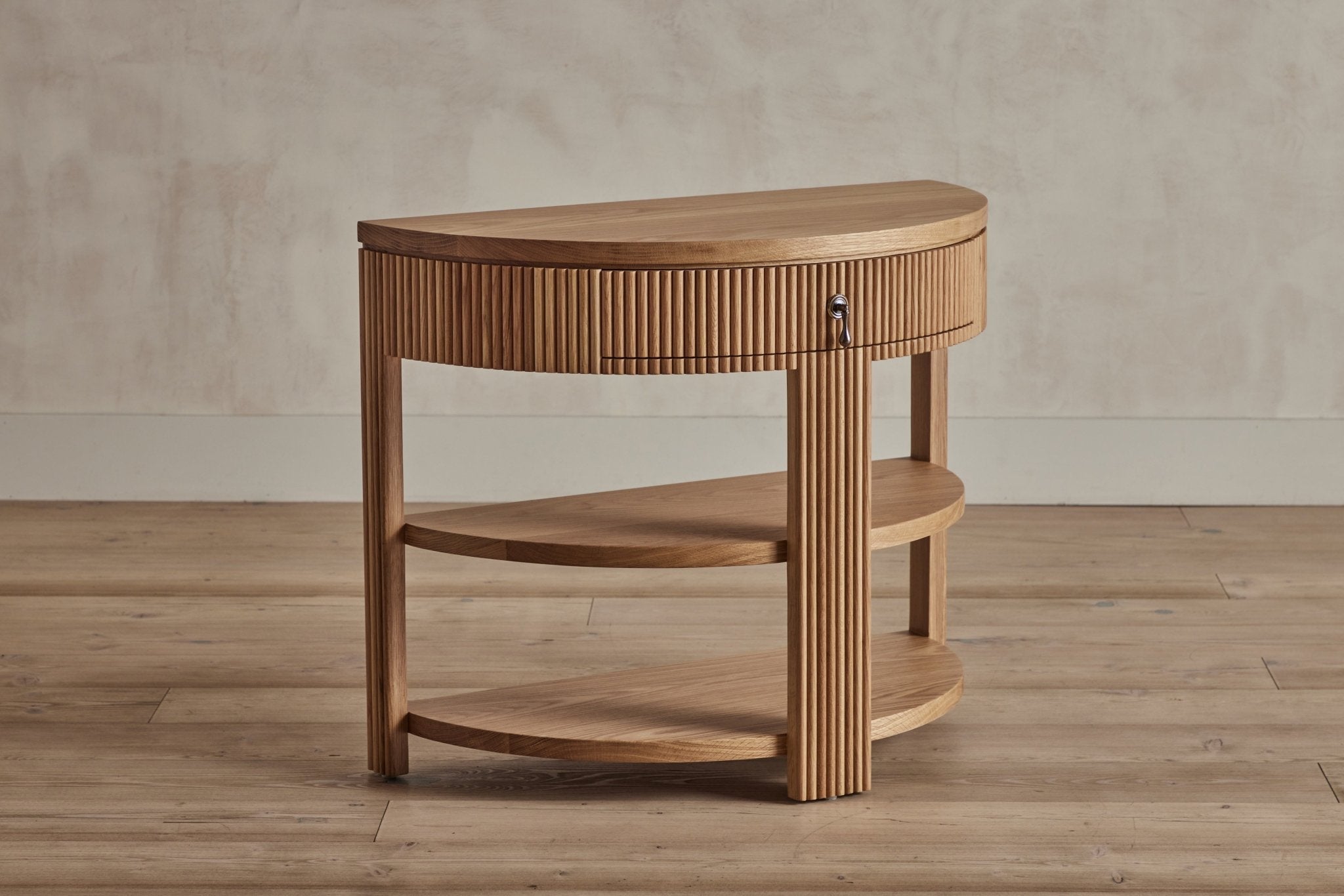 Nicky Kehoe - Demilune Side Table, Wood Top