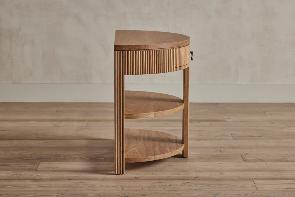 Nicky Kehoe - Demilune Side Table, Wood Top