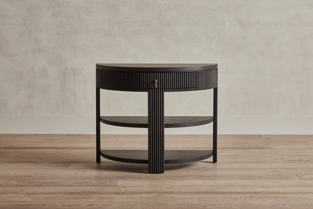 Nicky Kehoe - Demilune Side Table, Wood Top