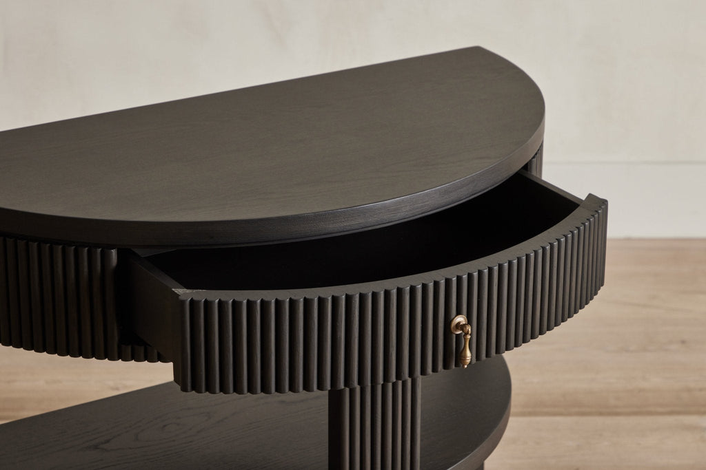 Nicky Kehoe - Demilune Side Table, Wood Top