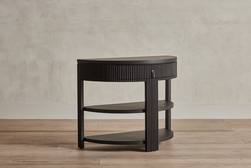 Nicky Kehoe - Demilune Side Table, Wood Top