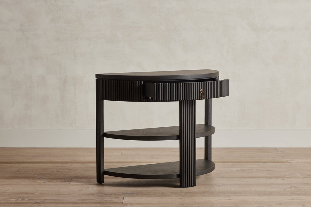 Nicky Kehoe - Demilune Side Table, Wood Top