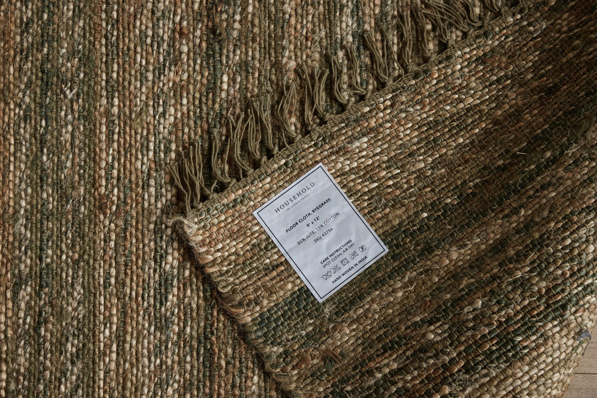 Nicky Kehoe - Floor Cloth in Ryegrass (Multiple Sizes)