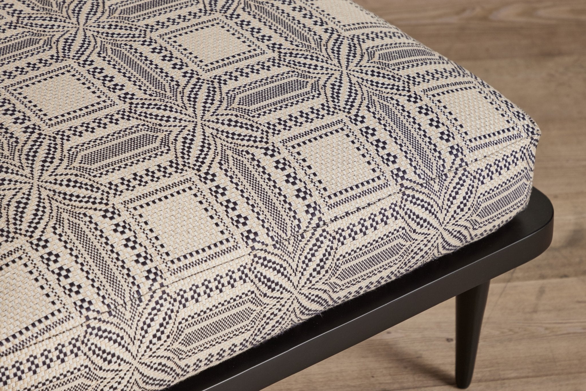 Nicky Kehoe - Metal Spindle Back Ottoman