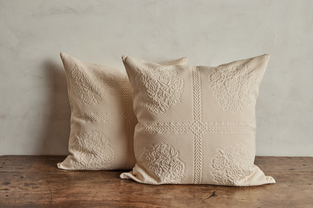 Nicky Kehoe - Pair of Nonna Floral Euro Shams