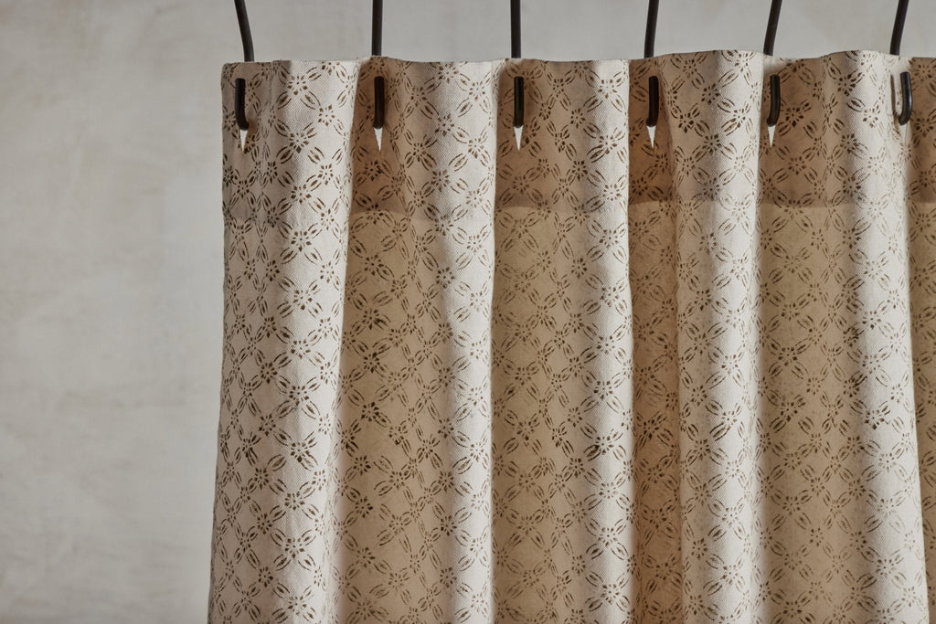 Nicky Kehoe - Shower Curtain in Chestnut Lattice