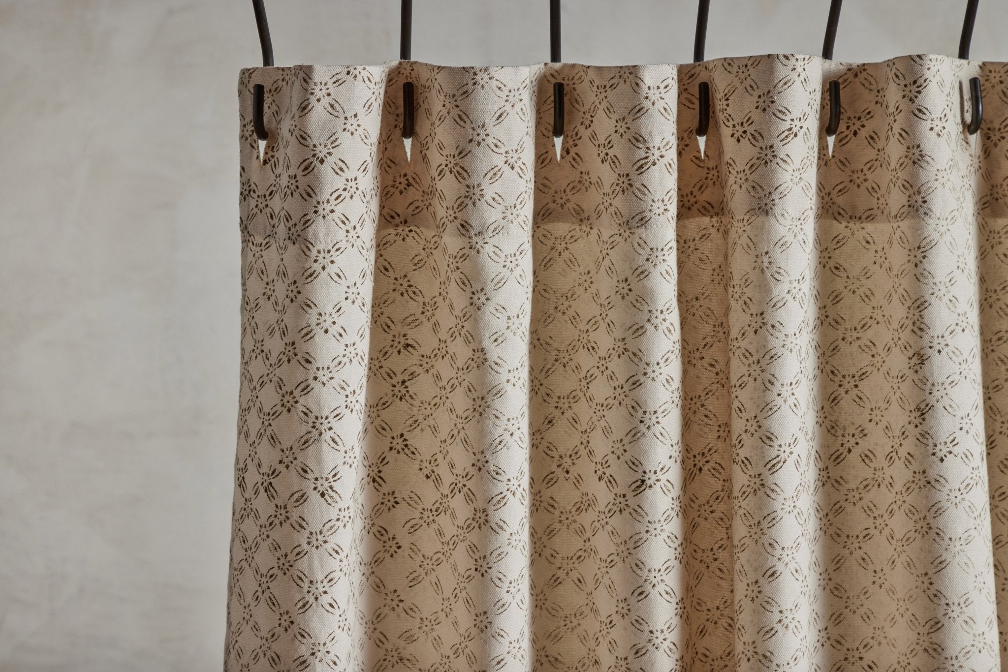 Nicky Kehoe - Shower Curtain in Chestnut Lattice