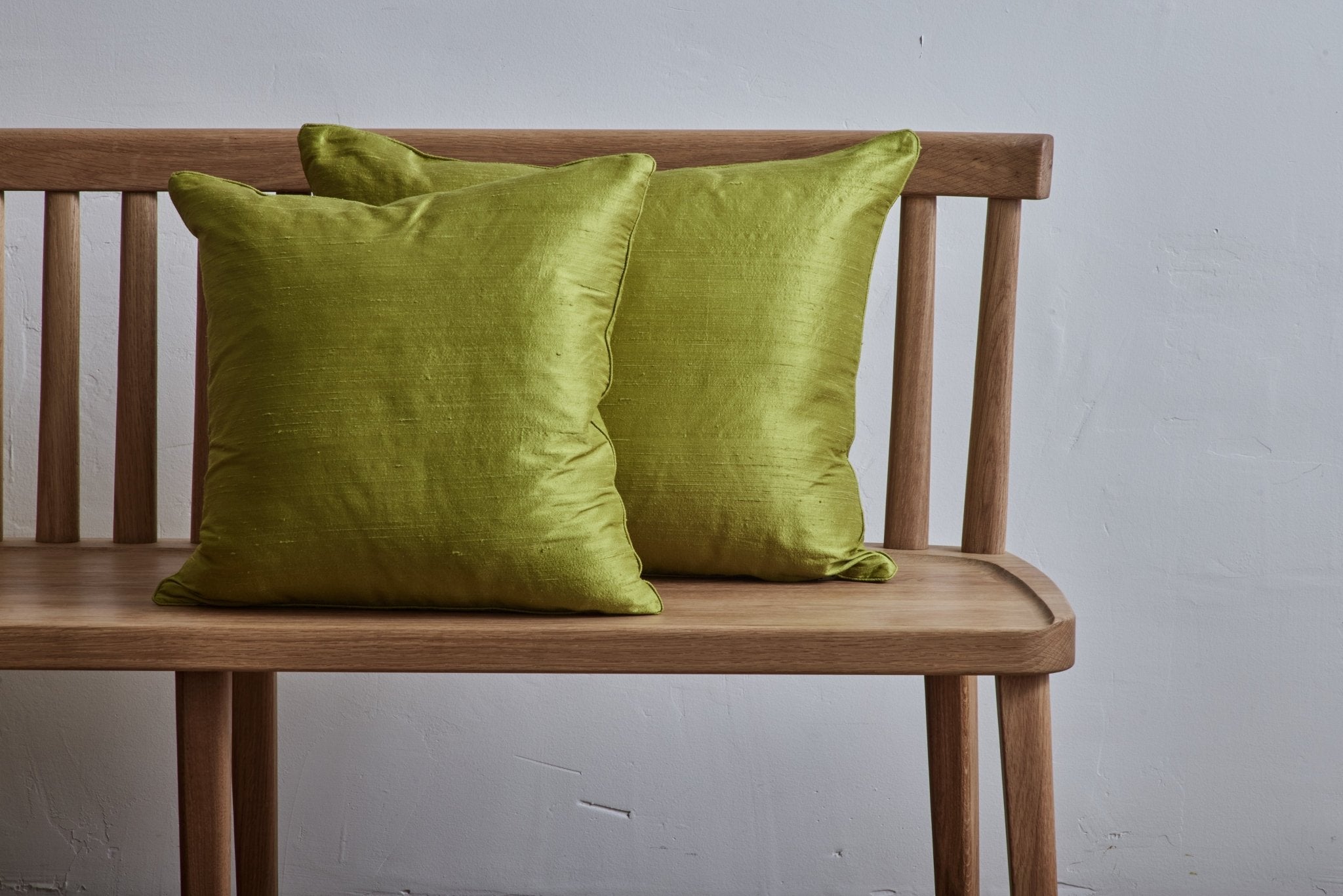 Nicky Kehoe - Silk Pillow in Spring Green